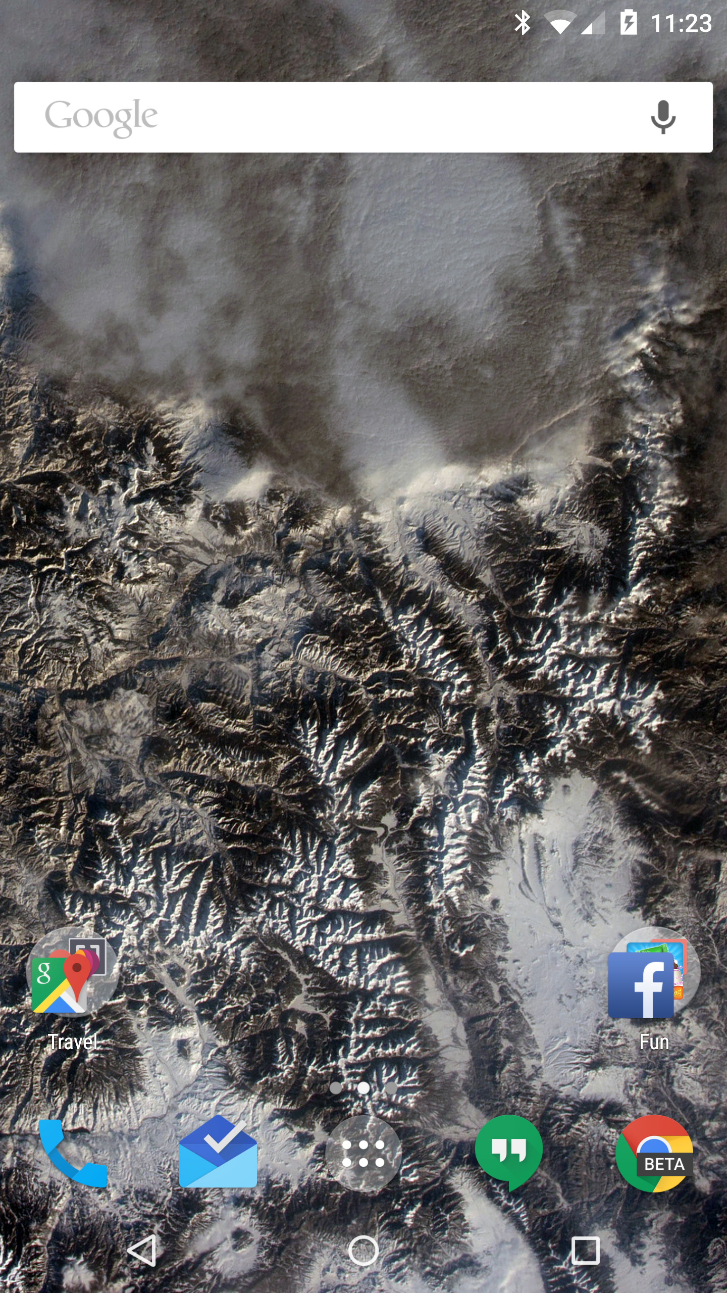 Android NASA wallpaper screenshot