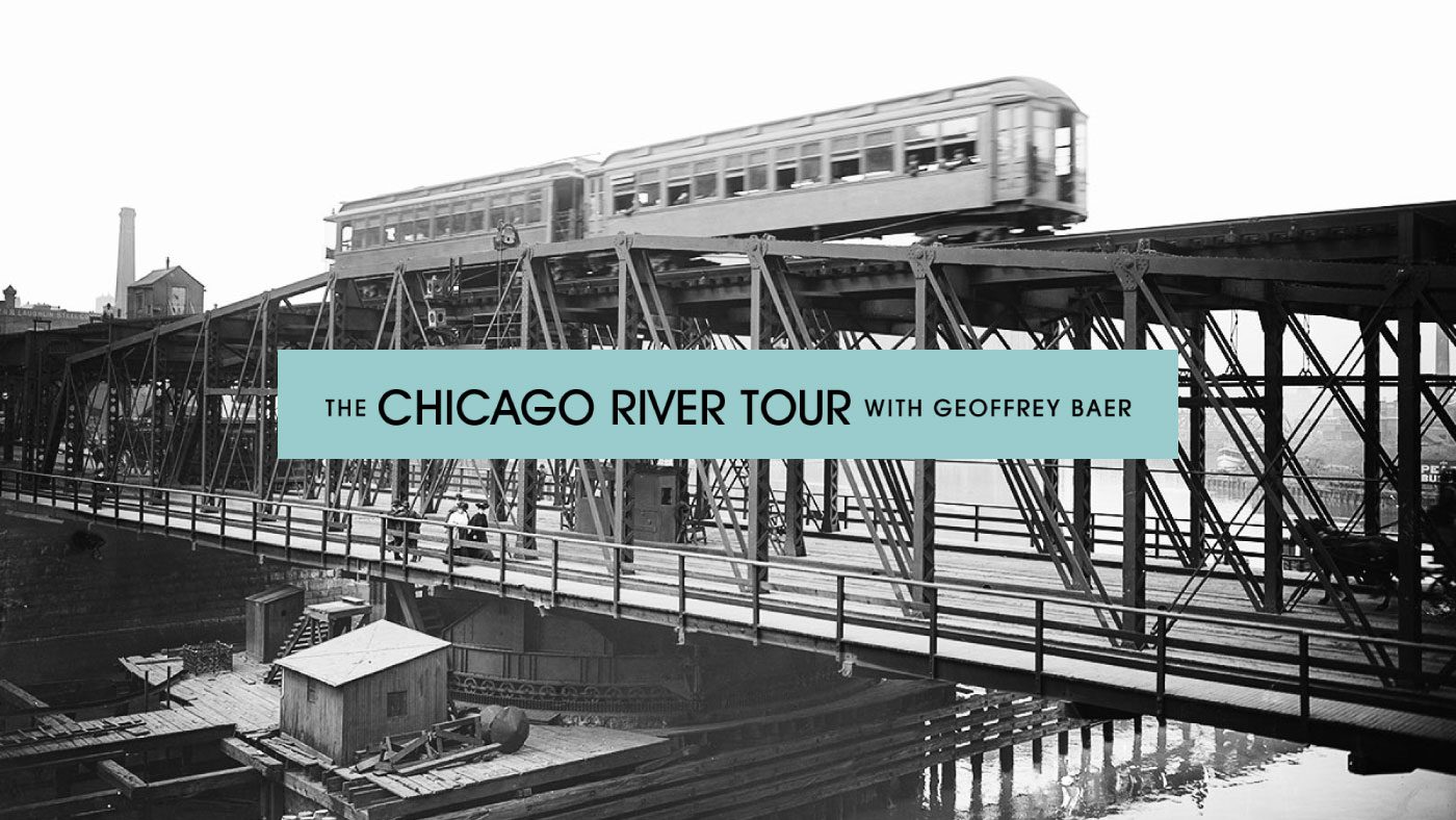 Vintage image of the Chicago River